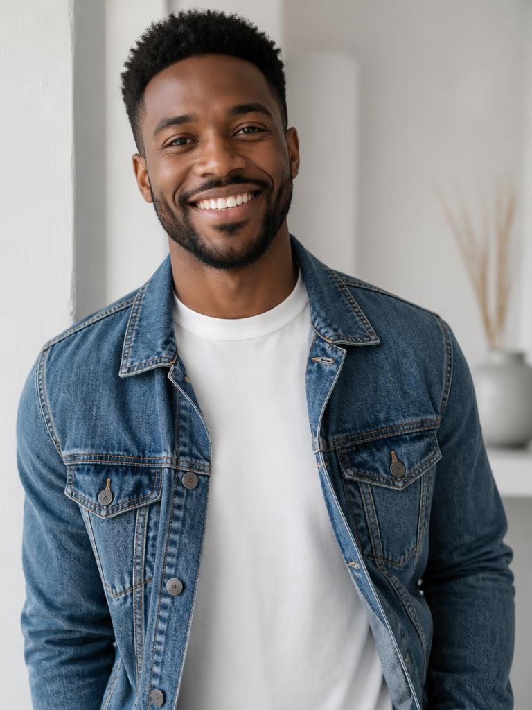 Smiling wellness client